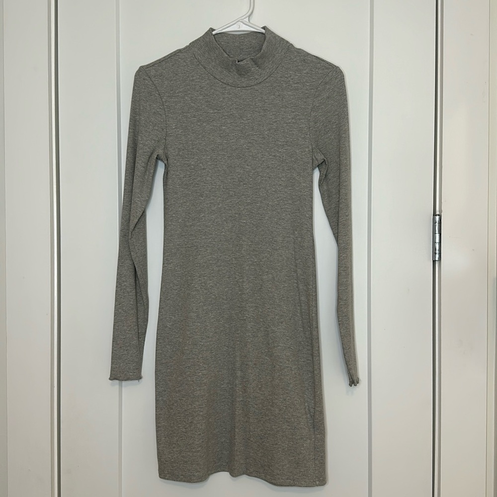 NWT Abercrombie & Fitch Knit Mini Dress, Size S, Gray